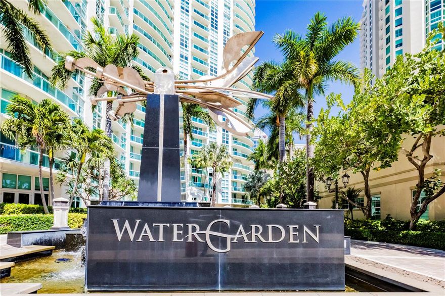 Furnished 1 bed 1 bath at The WaterGarden, 32 luxury stories located across from Riverwalk, just a short walk to Las Olas. Property has 24 hour valet, 24 hour lobby, and upscale, resort-style amenities. Kitchen has stainless steel appliances, granite counters and an induction cooktop. Bedroom has oak floors, a ledgestone wall, floor- ceiling impact windows and 2 custom closets. Full size washer and dryer in the unit. Great views from the oversized balcony with impact glass doors. Watergarden amenities include a 2 story fitness center, movie theater, concierge, lounge, yoga room, club room, library, business center, and a HUGE recreational deck with heated pool, spa, bar area, and kitchen/grills. 1 assigned parking space. Fast assoc. approval. Great landlord.