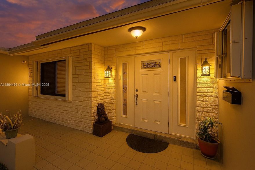 Beautifully pool home, remodeled 4 bedroom, two-bathroom, featuring a versatile additional living space with private exterior access and interior connection. Recent improvements include a new roof, updated water heater, refrigerator, and upgraded PVC plumbing. The central A/C system has been serviced, and three new split units have been added throughout the home. Bathrooms have been fully renovated, attic insulated, and LED lighting installed in most areas. The pool is in excellent condition with a new motor. The enclosed terrace is air-conditioned and connects directly to the pool. The exterior features an outdoor kitchen, fenced yard, two concrete driveways, and two storage sheds. Property is being rent as-is.