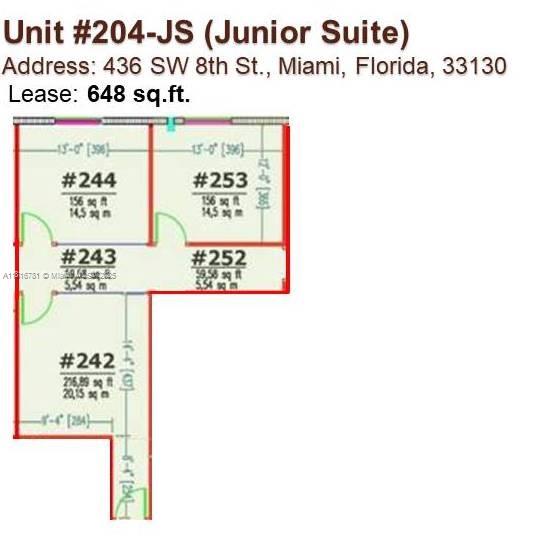 Location! Location! Location! 2nd Floor Walkup (no elevator), Modern office space, 3 individual offices, glass partitions, bright LED Lightning. Security access, Gated assigned parking. Easy to show during business hours. Close to Brickell City Center, Downtown Miami, I-95.