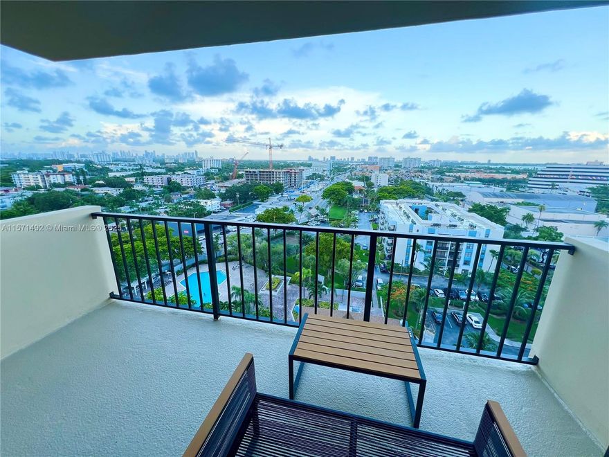 Great opportunity for investors! This  spacious 2-Bedroom, 2-Bath just had the price adjusted to sell fast! Brand new A/C was just installed! This condo has been updated and is one of the most modern units in the building. The rents in this buildig are very atractive in today's market. The amenities include a pool, jacuzzi, dog park, outdoor sports court, BBQ area and more. The Greenwich has a great location, only steps away from Whole Foods, Publix, good restaurants and only a five minute drive straight to the beach! UNIT 1409 FACES EAST WITH SOME WATER VIEWS AND ENJOYS THE MORNING SUN, STAYING COOLER THROUGHOUT THE DAY (VERSUS THE HOT UNITS FACING THE WEST, EXPOSED TO THE MID DAY AND AFTERNOON SUN).