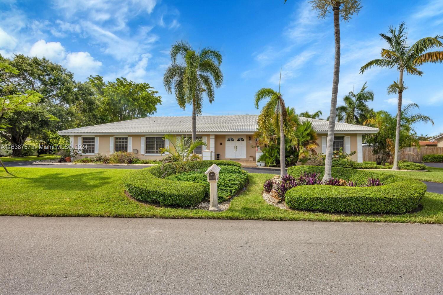 Beautiful Palmetto Bay home ready for your updates! High ceilings, tile roof 2015, huge family room, grand-size master that opens to pool/patio plus two secondary bedrooms and cabana bath on one side, indoor laundry room, powder room, wet-bar and fourth bedroom on other side; tile floors in main living areas and a 3-car air-conditioned tiled garage with over 745 square feet and a 2-car carport attached at the back of the house. Gated lot, plenty of room for a boat and can easily park a dozen cars with ease. Lots of upside with this great opportunity!