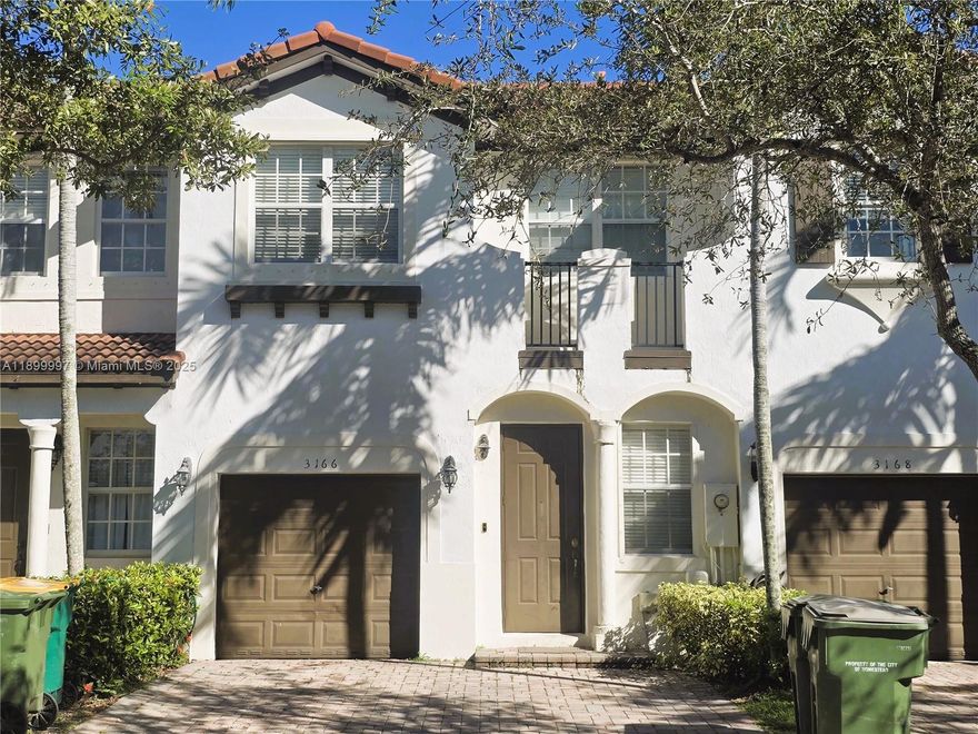 This Hidden Gem is a very Spacious 4 bedroom, 3 Bathroom, 1 Car Garage, 2 Story Townhouse in the Secluded, Gated Community of Villas at Portofino East. Excellent location in Homestead! Close to everything; The Baptist Homestead Hospital, New Restaurants and Shopping's, The Turnpike and much more! This spacious 4 bedroom townhome has ample size rooms, 3 walk-in closets & 3 full bathrooms with one bedroom is downstairs. Master bathroom features Dual Sinks, Roman Tub, private, separate Shower and private Commode room. Washer & Dyer is located on the 2nd floor in front of a small Loft. Tranquil Patio with no rear or front Neighbors. The Community is Private, Gated & Secured and has a Private Community Pool. Great for any Family or Investors.