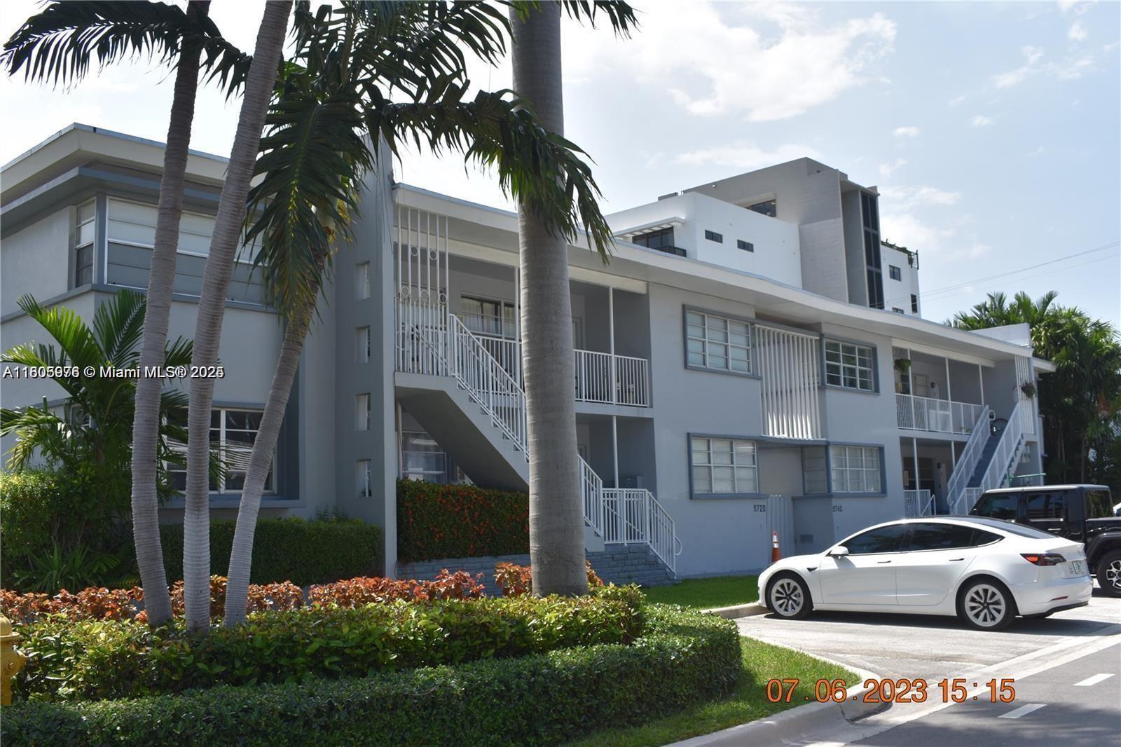 Rental Property at 9780 Bay Harbor Ter 7, Bay Harbor Islands, Miami-Dade County, Florida - Bedrooms: 2 
Bathrooms: 1  - $2,300 MO.
