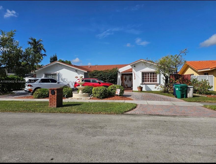 This stunning single-family home perfectly blends comfort, elegance, and functionality located on a cul-de-sac offering increased safety in this very quiet sought out neighborhood. This beautiful home features 4 beds 3 baths an in-law quarters with a private entrance and bathroom, spacious living and dining areas, a kitchen with premium finishes plus entertainment area.  This home offers many other features, roof completed in 2023, A/C in 2021, cameras throughout the home, soft water system, shutters and a large circular driveway. Once outside, relax in your own backyard oasis which features a pool w/saltwater system completely remodeled in 2016, with travertine pavers gazebo, outdoor BBQ area. No homeowner's association.  Situated near schools, parks, shopping, dining and more.