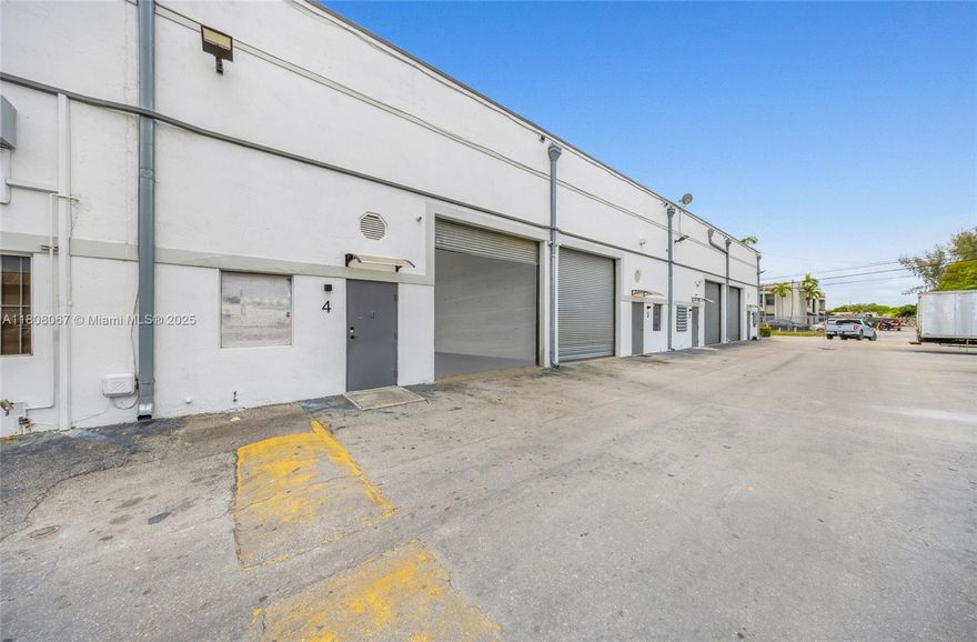 Discover a versatile industrial property 1,840 square feet of functional space ideal for small businesses, contractors, or warehouse users. The building features a clear ceiling height of 18 feet, equipped with a 12-foot-high by 10-foot-wide street-level overhead door, the layout includes one office and one restroom. The property also includes three dedicated parking spaces, enhancing accessibility for staff and clients. It is powered by 3-phase electrical service, accommodating a wide range of industrial machinery and equipment. Conveniently located in the established Hialeah Gardens industrial area, this site offers quick access to major highways and commercial corridors, making it an excellent choice for businesses seeking a reliable and well-located operational base.