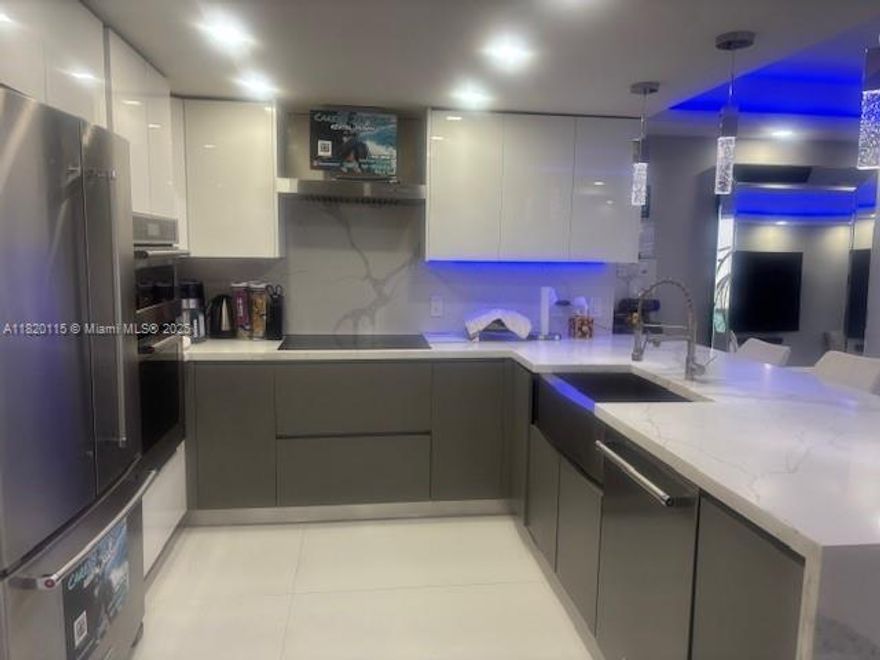 Gorgeous completely transformed and renovated 1 bedroom 1,5 bath, stunning direct Ocean views, in Sunny Isles Beach.  California closets galore, top of the line appliances, custom vanities, italian porcelain floors, quartz countertops, recess lighting, and more. Impact windows and doors lead to a Large balcony. Resort style living in Arlen House East, with beautifully renovated lobby, 24 h front desk service, Valet. Building amenities includes two state-of-the-art fitness centers. on-site French restaurant, heated pool, jacuzzi, sauna, tennis & basketball courts, pool tables, Party room, library ...Maintenance includes cable TV, internet, hot water, security, and more. Assigned covered parking, and 2nd parking non assigned on the 3rd floor parking.