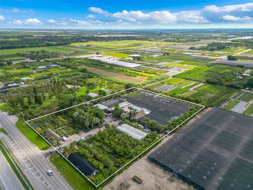 Presenting a rare opportunity to acquire a well-established nuersery business with over 20 years of success, set on 5.5 acres of prime land along the high-traffic Krome av in Miami. This fully operrational nursery comes complete with a diverse inventory of plants, equipment, and a dedicated customer base. The property boasts excellent visibility adn accessibility, making it perfect for continued agricultural ise or future deveploment. Surrouended by a mix of agricultural lands and residential estates, this locaion offers both stability and growth potential.