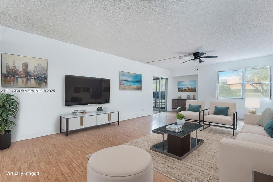 Stunning Investment Opportunity with Incredible Views! This bright and spacious 2-bedroom, 2-bath unit is located in a quiet community in Lauderhill. Fully remodeled, it features ceramic tile in living areas and elegant hardwood floors in the bedrooms. The kitchen is updated with stainless steel appliances and modern cabinetry.
The building is currently undergoing major improvements that will further increase property value, including updates to common areas and amenities. Residents enjoy access to a beautiful pool, peaceful lagoon, and expansive green spaces.
Unit is currently rented to excellent tenants at $1,850/month, making it a perfect option for investors.
Don’t miss this opportunity to acquire a turnkey property in an appreciating area with low vacancy and strong rental demand.