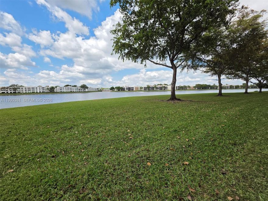 Spanning a generous 1,508 square feet, this 2-bedroom, 2-bathroom Gated Community condo in Southampton offers the ease of single-level living paired with refreshing outdoor Water Views screened-in back patio, where you can enjoy peaceful, unobstructed lake views. The expansive floor plan provides a house-like feel with ample room for entertaining and relaxation. Being a first-floor unit, you enjoy the convenience of easy access without the need for stairs or elevators and extra courtyard space for gardening or seating - Full sized Washer and Dryer - Your monthly dues provide a true "lock-and-leave" lifestyle, covering water, sewer, trash, cable, and high-speed internet, Shuttle Bus, Clubhouse, Pool, Pickleball Court, Fitness room, Theater and more!!  Whether you are looking for a quiet afternoon by the water or a morning match on the courts, this community offers everything you need to enjoy your best chapter yet.