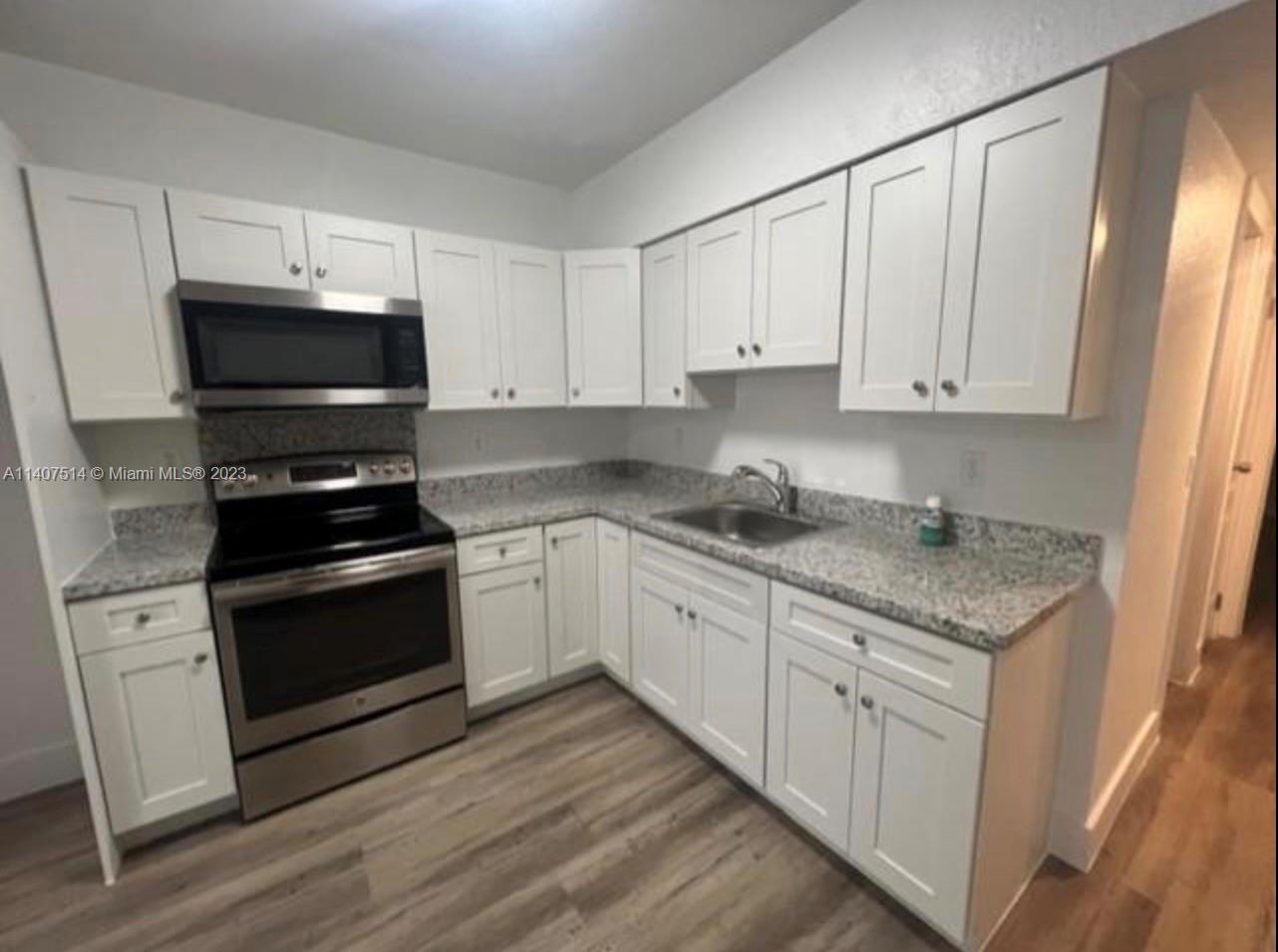 NEWLY REMODELED 1 BEDROOM 1 BATH APARTMENT IN BEAUTIFUL COMPLEX! This 1st floor unit is spacious and features tile flooring, new lighting, new appliances + kitchen and bathroom upgrades. Also includes central AC and 1 parking space right in front of the property. Property is maintained. Laundry is onsite. Water, waste, sewer included in rent as well as pest control and maintenance. Pets up to 25lbs allowed with small non-refundable pet deposit. Centrally located, walking distance to shops, restaurants, and close to Downtown Hollywood, Downtown Hollywood Art Walk, Hollywood Beach Golf Club, Young Circle Park, Major highways such as A1A, US1, I-95 etc. 10 mins from Hollywood Beach. Great parks and schools nearby.