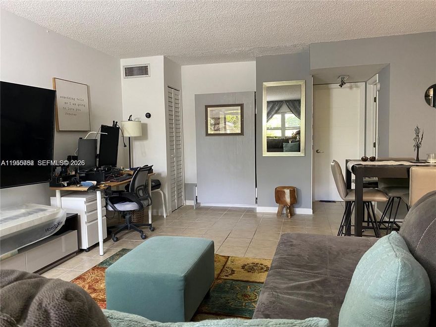 Move-in-ready 1-bedroom, 1.5-bath unit located just steps from a newly renovated pool and sauna. Features include hurricane-impact windows, newer A/C system, and a private storage unit (not included in square footage), ideal for beach and seasonal items. Prime location within walking distance to Hollywood Circle’s restaurants and shops; beach is just a 5-minute drive or a scenic walk away. Convenient access to two international airports. Unit includes one assigned parking space; visitor parking available with office registration. Storage and sauna access included.