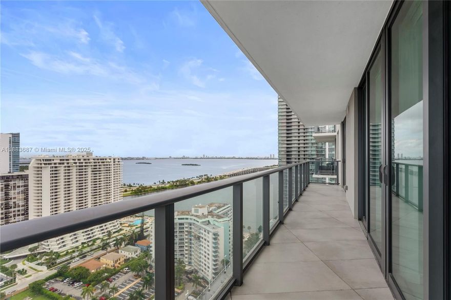 This modern and upgraded 2-bed + spacious DEN unit is more than a home; it’s a masterpiece. Wake up to
awe-inspiring bay views from your expansive balcony. This residence boasts exquisite touches by an interior
designer: brand-new custom closets, a den enclosed with custom wood doors, sophisticated wood wall paneling,
and tile floors. The unit conveniently includes a storage unit and one assigned parking space. Amenities are beyond compare: 2 pools, including a rooftop oasis, tennis, state-of-the-art gym, barbecue areas, and game room. Make this exceptional apartment your new home sweethome in the vibrant Edgewater, minutes away from the Design District and Wynwood, and the finest dining,shopping and cultural experiences. Available for annual lease, unfurnished.