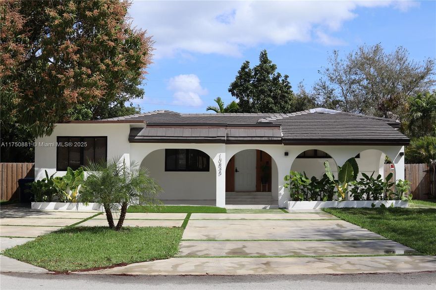 Discover this stunning residence in the desirable Village of Biscayne Park. Fully renovated, this property features a renovated 15 x 30 pool, central A/C, upgraded insulation, roof, bathrooms, water heater, and waterproof laminate flooring throughout. The spacious kitchen features renovated cabinets, a white quartz countertop and state-of-the-art stainless steel appliances. Abundant natural light floods the open layout through large windows seamlessly connecting indoor living with the inviting pool and expansive backyard. Ideally situated near Whole Foods, top-rated schools, a premier golf course, and parks, this home provides unmatched space, elegant living areas, and ample outdoor entertainment potential including RV or boat parking, a charming mango tree, and so much more.