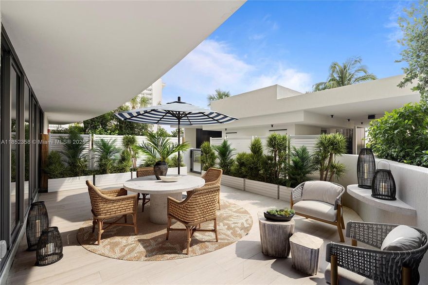 Never been lived in and ready for design! Residence 304 offers a THREE bedroom, 3.5 bathroom plus DEN flow through floorplan connected to the ocean and tropical setting in Solemar Pompano Beach. Designed for effortless indoor outdoor living, this exceptional unit offers breathtaking direct ocean views to the east and captivating city and sunset views to the west. Expansive balconies on both sides invite you to soak in the sunrise over the Atlantic and unwind as the sun sets over the skyline. The west facing balcony seamlessly connects to the building’s exclusive amenities wing, creating a private extension of your home. Step outside to the tranquil pool where you can relax while watching the sunset, unwind in the hot tub or enjoy the entertainment deck surrounded by lush landscaping.