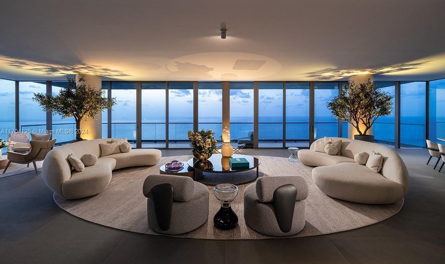 Excellent opportunity, new price improvement on a full-floor residence at a luxury boutique property just north of Golden Beach, with only 63 residences. This contemporary 40-story glass tower showcases panoramic views of the Atlantic Ocean and Intracoastal Waterway. PH2 is a raw developer unit, sold without flooring or finishes, offering a blank canvas to design your dream residence. Enjoy 360-degree views from sunrise to sunset and craft your own paradise home in the sky.The u