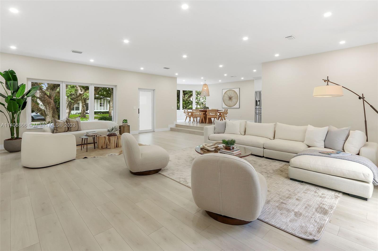 This spectacular home on Santander Avenue is a unique gem! It was meticulously renovated from top to bottom. The attention to detail and finishes are absolutely superb. Its new owner will enjoy a large backyard as the property's double lot is 10,000 square feet. The home features a new roof, custom designed kitchen cabinets with quartz countertops and backsplash, designer quality bathrooms with Kohler plumbing fixtures, impact windows and doors, a new Samsung stainless steel appliance package, updated plumbing and electrical and new designer flooring throughout. Located in the heart of Coral Gables, the Biltmore Hotel & Golf Course, Coral Gables Youth Center and Coral Gables Library are all within walking distance!