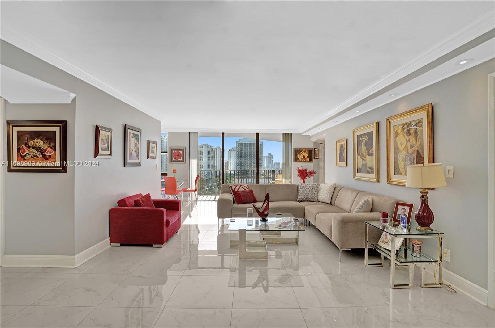 Rental Property at 18181 Ne 31st Ct 1908, Aventura, Miami-Dade County, Florida - Bedrooms: 3 
Bathrooms: 3  - $3,500 MO.