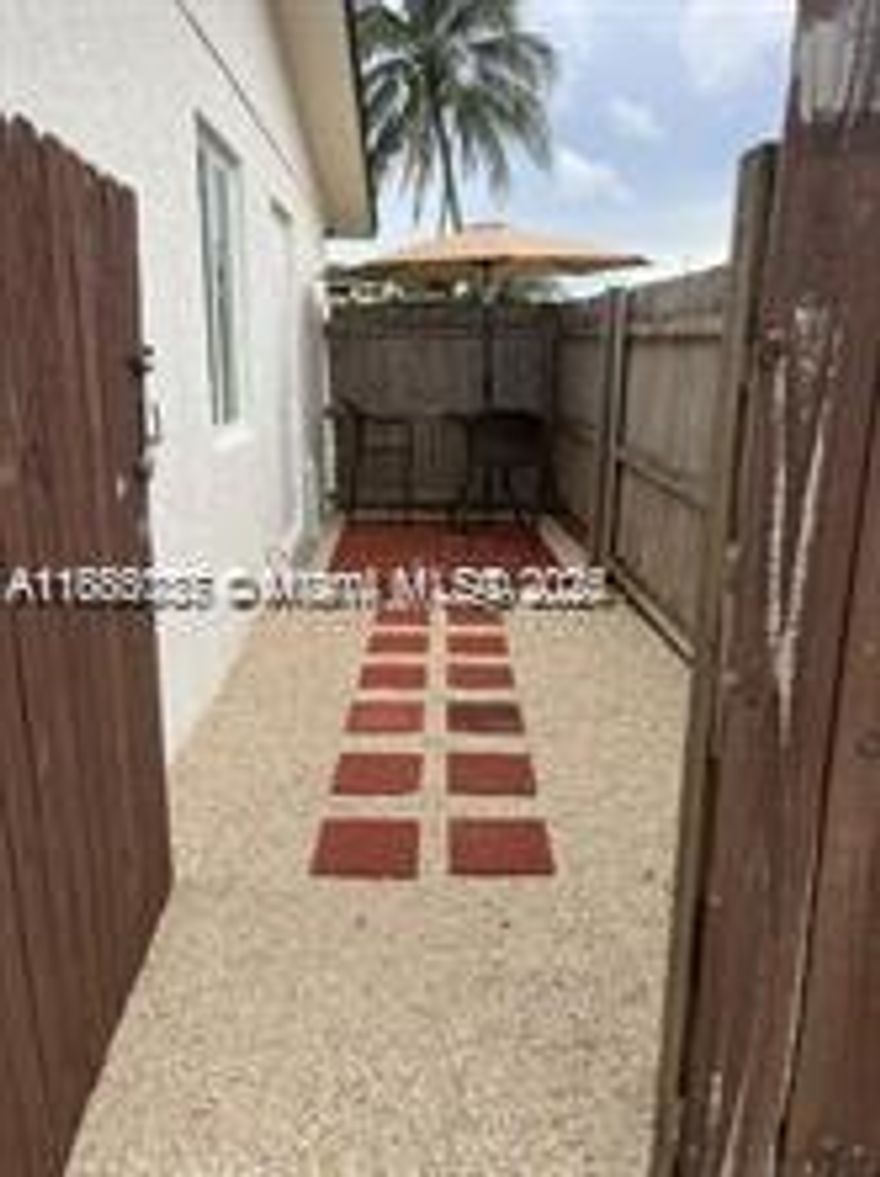 All included Apartment with private entrance, perfect for 2.Bedroom separated from living area Individual central A/C installed. Quick approval, please send rental screening, proof of funds and proof of income.