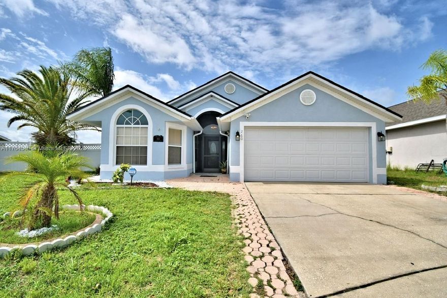 WELCOME TO PARADISE IN THIS LOVELY 4/2 HOME WHICH FEELS LIKE YOU ARE IN A RETREAT! FULLY REMODELED, LARGE PATIO PERFECT FOR ENTERTAINING, 2 CAR GARAGE, NEW SWIMMING POOL WITH WATERFALLS, LARGE YARD, NO NEIGHBOR BEHIND YOU! RUN THIS ONE WON'T LAST! NEW ROOF, FRESHLY PAINTED, NEW FENCE! THIS WOULD MAKE A GREAT AIRBNB FOR TOURISM FROM THE LOCAL THEME PARKS!!