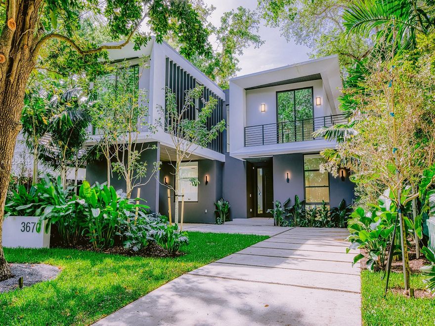 Nestled in the vibrant Coconut Grove neighborhood of Miami, this home offers a quintessential blend of modern luxury and tropical charm. Featuring 5 bedrooms and 5.5 bathrooms at 4,052 square feet, providing ample space for luxurious living. This meticulously crafted residence boasts spacious interiors, featuring elegant finishes and high-end appliances. The northern exposure fills the home with natural light, creating a warm and inviting ambiance throughout. The gourmet kitchen boasts state-of-the-art appliances, while the luxurious master suite features a spa-like ensuite bath an A+ master closet. The outdoor area is an entertainer's paradise, with a below-ground pool, barbecue area, and patio, ideal for hosting gatherings or simply enjoying the beautiful Miami weather.