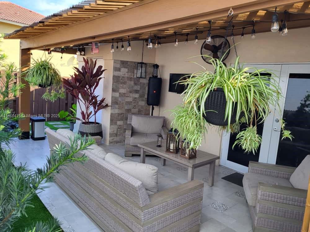 Spacious single-family home located in the desirable Monterey community of Miami Gardens. This 3-bedroom, 2-bathroom property features upgraded bathrooms, a well-maintained kitchen, in-unit laundry, and a stunning private patio—perfect for entertaining or relaxing. Home offers high-impact windows and doors, as well as blinds on all windows for comfort and security. Enjoy access to the community pool. Prime location near shops, schools, and major highways. Easy and fast move-in. Don’t miss this opportunity!