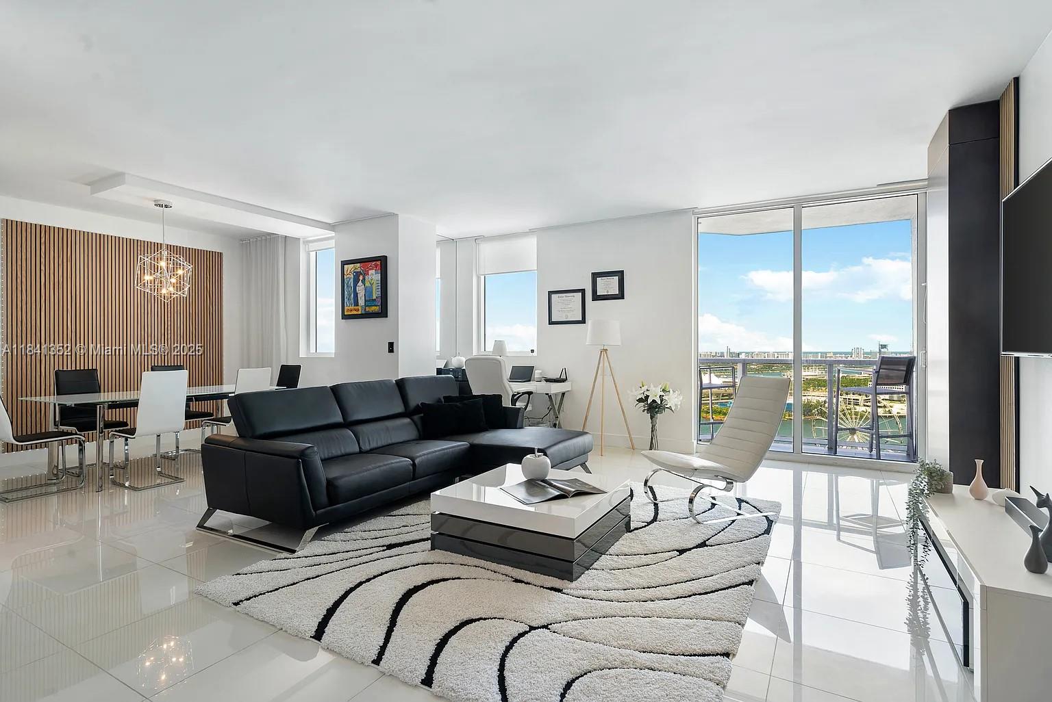 Fully furnished Resort-style living awaits in this stunning, downtown Miami condo with two spacious master bedrooms, each featuring its own private bathroom. This smart home is equipped with Google Home, two large smart TVs, and a premium surround sound system. Enjoy breathtaking ocean and city views from a luxury building offering four pools, a full gym, sauna, and jacuzzi. Located above shops, restaurants, and entertainment venues, and just blocks from Whole Foods and other conveniences. Walk to Brickell, Bayfront Park, the arena, museums, and the bay. Only 10 minutes from Wynwood, the Design District, and South Beach, and 15 minutes to MIA airport. Experience the comfort, elegance, and excitement of Miami’s most vibrant downtown neighborhood.