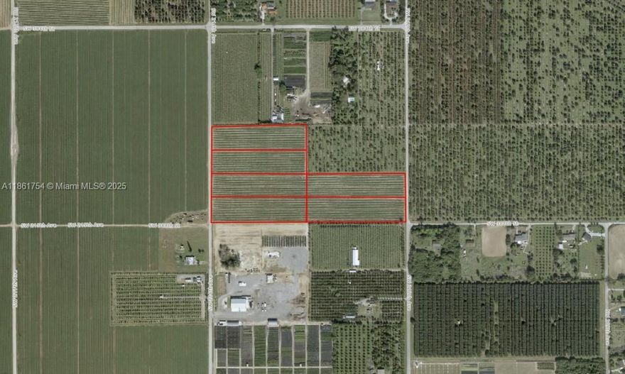 Exceptional Investment Opportunity! Offering 14.34 acres across 6 folios in Florida City, this prime property is cleared, maintained, and currently producing row crops. Located near Miami-Homestead General Aviation Airport with easy access to the Florida Keys, it provides excellent potential for agriculture use, future development, or long-term land banking. A chance to acquire a large parcel in a rapidly expanding area with strong growth and demand. Included in the sale are the following 6 folios: 30-8804-000-1430, 30-8804-000-1420, 30-8804-000-1400, 30-8804-000-1390, 30-8804-000-1380, and 30-8804-000-1370, totaling 14.34 acres (624,650.40 sqft). Seller may be open to selling the 6 folios separately, offering flexibility for buyers seeking individual parcels or the full 14.34 acres.