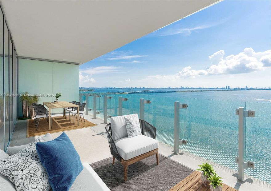 Indulge in luxurious living at Edgewater’s newest development, the exquisitely designed Missoni Baia. Step into this stunning residence boasting 1,910 SF with expansive, unobstructed views of Biscayne Bay, offering plenty of natural light from your floor to ceiling windows. This corner unit features a spacious living area with marble floors throughout, custom European cabinetry, Sub-Zero/Wolf appliances, 8’ deep terrace, and private elevator/foyer entrance. Missoni residents can access 30,000 SF of world-class amenities including an Olympic length lap pool, tennis court, fitness center, spa, kids and teens playrooms, theater, pet spa, beauty lounge, and outdoor BBQ area. Conveniently located just minutes from the Design District, Performing Arts Center, Wynwood, Miami Beach & MIA Airport.