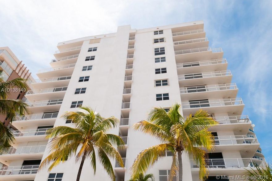 Spacious corner unit with stunning ocean views from the wrap around balcony.  Building sits right on the beach all units have been upgrades with hurricane impact windows.  Only 4 units per floor.  Interior is light and bright with upgraded floors and a huge master bed and bathroom.   Owner is in the process of installing a new kitchen (see attachments) or will sell as-is if buyer wants to put in their own kitchen