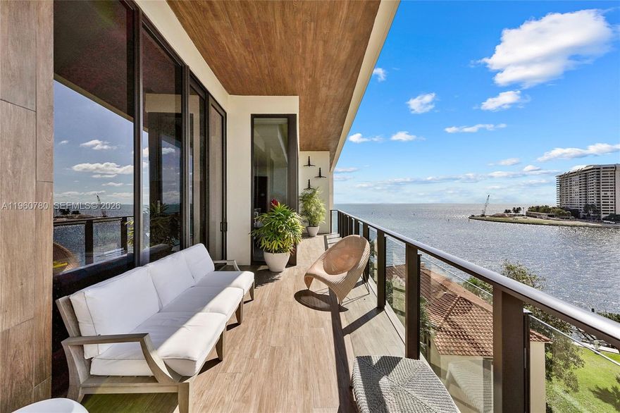 Welcome to Penthouse 605 at The Fairchild, Coconut Grove—an architectural masterpiece where waterfront living
meets timeless design. This 4-bedroom plus service quarters, 5.5-bath residence spans 3,886 SF, featuring 13
foot ceilings, natural stone floors, and floor-to-ceiling glass framing breathtaking bay and city views. A sleek
Poliform kitchen with Wolf and Sub-Zero appliances and a wet bar anchors the expansive layout, ideal for both
everyday living and entertaining. Enjoy over 1,200 SF of private terraces and an elevated lifestyle with resort-style
amenities including a rooftop pool with cabanas, summer kitchen and BBQ area, spa, hammam, sauna, and state
of-the-art fitness center. A 32-foot boat slip with a 10,000 lb boat lift is available for purchase or lease, offering
seamless access to Biscayne Bay—an exceptional opportunity for boating enthusiasts. This is a rare opportunity for
an investor seeking immediate cash flow or an end user looking for a premier waterfront home in Coconut Grove.
The seller is highly motivated, making this the best-priced penthouse in all of Coconut Grove. Owner financing
available.