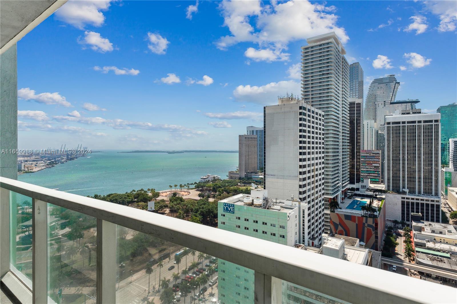 Offering a spacious 1 bed, 1 bath residence nestled in the vibrant heart of Downtown Miami. This unit boasts European cabinetry, granite countertops, and stainless steel appliances, complemented by captivating city and water vistas overlooking Biscayne Bay. Situated mere minutes from Bayfront Park, Brickell, The Adrienne Arsht Center, Kaseya Center, Wynwood, Midtown, Edgewater, Design District shops, Bayside Marketplace, as well as an array of restaurants, cafes, and bars. Additionally, the unit includes 1 assigned parking spot. Building Amenities include 4 pools, gym, 24 hour concierge, spa and more. IDEAL FOR INVESTORS. Building permits short-term rentals of at least 30 days.