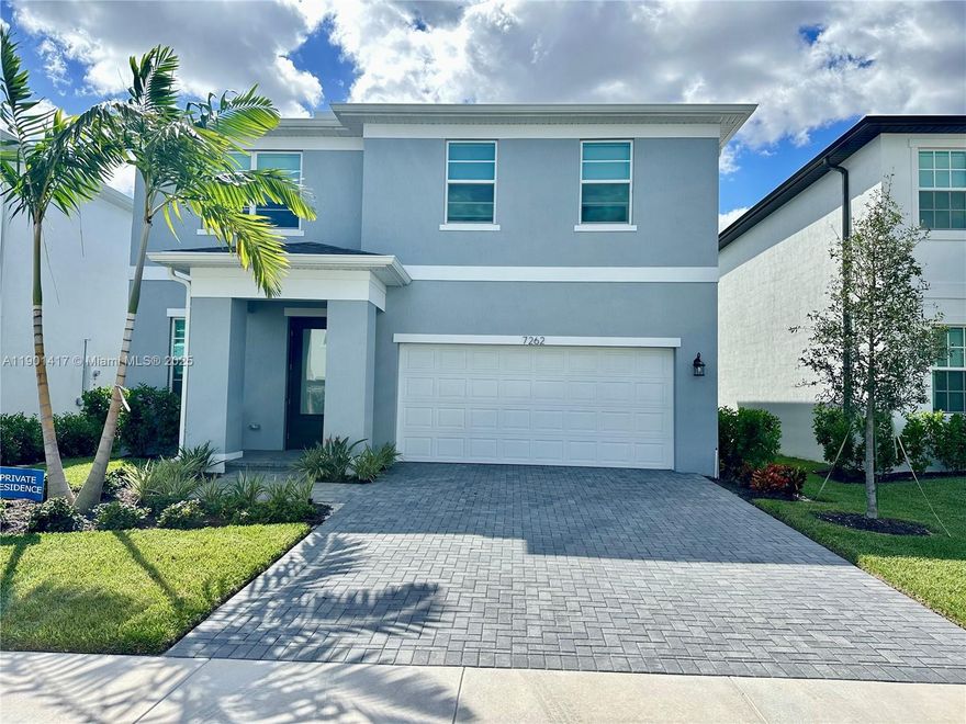 New Construction, Largest lot in the community, spanning over 5,000 sq ft. Enjoy brand-new construction featuring 4 spacious bedrooms and 2.5 modern bathrooms. The home boasts an open-concept layout and a stunning kitchen with top-of-the-line, brand-new appliances. This property includes a full alarm system, a covered garage for 2 cars with an automatic door and opener, plus a driveway that accommodates 2 additional vehicles. The expansive backyard is perfect for families with children or for outdoor entertaining. Located in the heart of Lake Worth, in a top-rated school zone and with easy access to all major highways. Comfort, style, and convenience all in one—this home won’t last long!