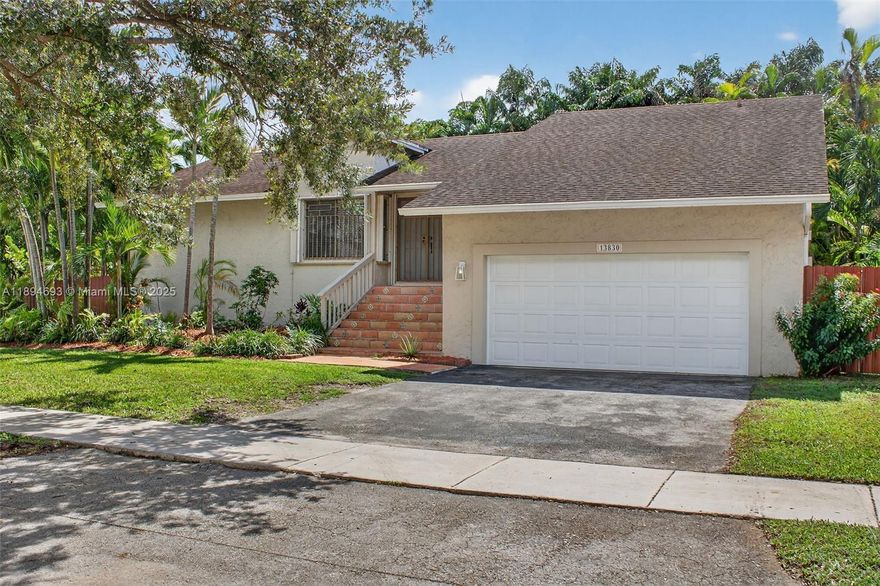 This is a Beautiful Spacious Tri-Level Pool Home in a wonderful neighborhood in Miami. The property features a Spacious Layout with 3 Bdrms and 2.5 Bthrms, Plus an Office Room, on a 8000 s/f Corner Lot. It also features a Large Pool (35ftx16ft) with a Large Pool Deck Area surrounded by Lush Landscaping, making it great for entertaining and having back yard fun. The property comes with a 2 Car Garage plus additional storage space outside, 2 A/C units for split level comfort. This family friendly neighborhood offers convenient access to local amenities, like shopping and dining. Easy to Show, contact Listing Agent for additional information.