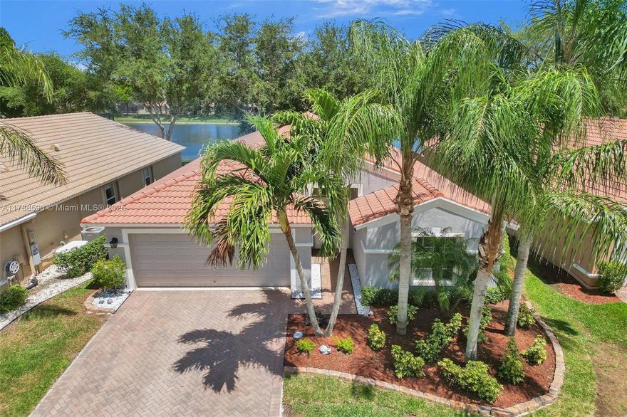 THE LIST PRICE REPRESENTS THE OPENING OFFER AMOUNT (NET TO SELLER). AGENTS–SEE MLS REMARKS. Lakefront Verona model – largest floor plan in Tuscany Bay! Prime location on the community’s biggest lake w/ stunning views from living, kitchen & master. Updated w/ granite/stainless kitchen, bay window, screened lanai, newer A/C, appliances, tile floors, carpeted guest room, custom blinds, & accordion shutters. 55+ gated community w/ clubhouse, pool, spa, sauna, gym, game room, tennis, pickleball, bocce, putting green, walking paths, clubs & events. HOA includes cable, internet, lawn, alarm, security & mgmt. Near Delray Marketplace, restaurants, medical, beaches, I-95 & Turnpike. Pets OK w/restrictions. 
Offers accepted through Thurs, May 22, 2025 at 1:00 PM. Seller may accept any offer anytime.