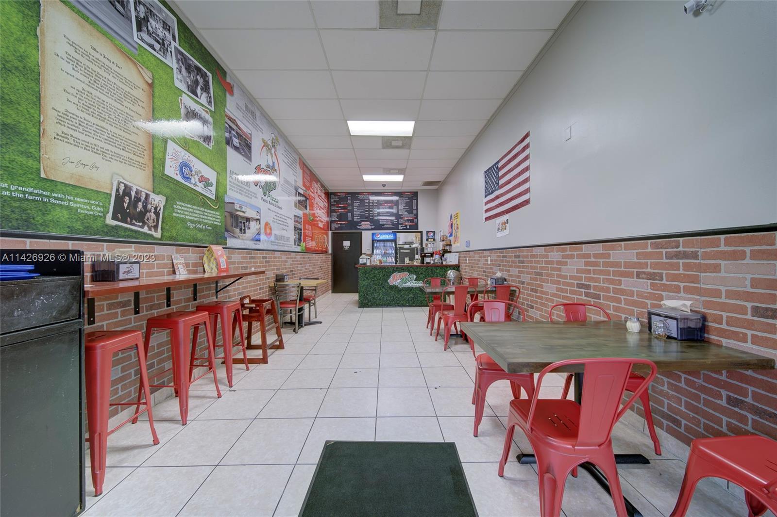 Pizzeria Restaurant For Sale in Kendall in front of Miami Dade College
