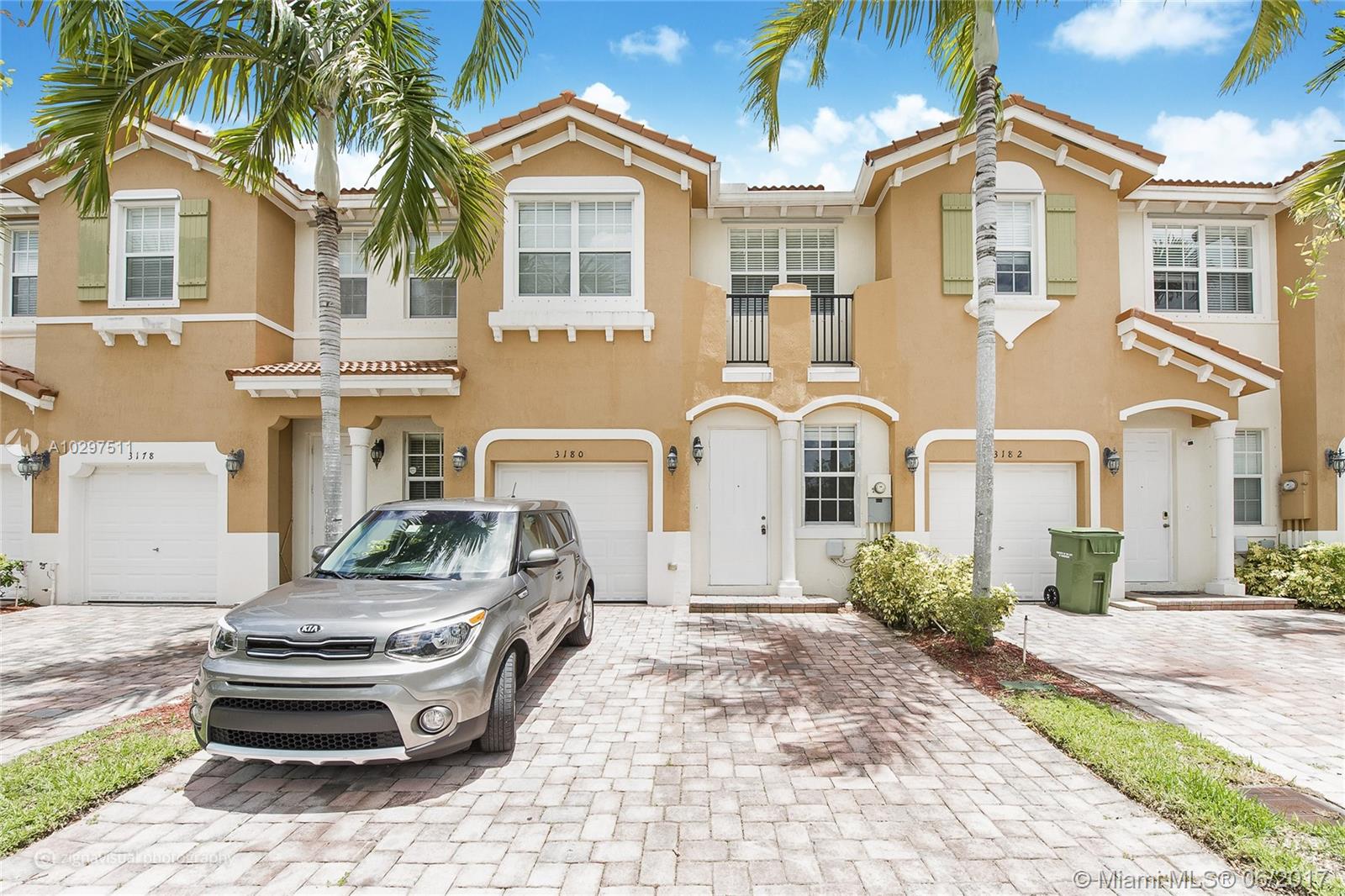 THIS BEAUTIFUL 4/3.5 UNIT IS LOCATED IN THE DISERABLE AND GATED VILLA PORTOFINO EAST COMMUNITY. FRESHLY PAINTED, TILE FLOORING ON FIRST FLOOR AND CARPETING UPSTAIRS. UPGRADED KITCHEN WITH WOOD CABINETRY AND GRANITE COUNTERTOPS. MASTER BATHROOM FEATURES HIS AND HERS SINKS, ROMAN TUB AND SEPARATE SHOWER. GUEST BEDROOM WITH OWN BATH ON GROUND FLOOR. EXCELLENT LOCATION NEAR BAPTIST HOSPITAL, TURNPIKE, RESTAURANTS AND SHOPPING. MOVE IN READY!
