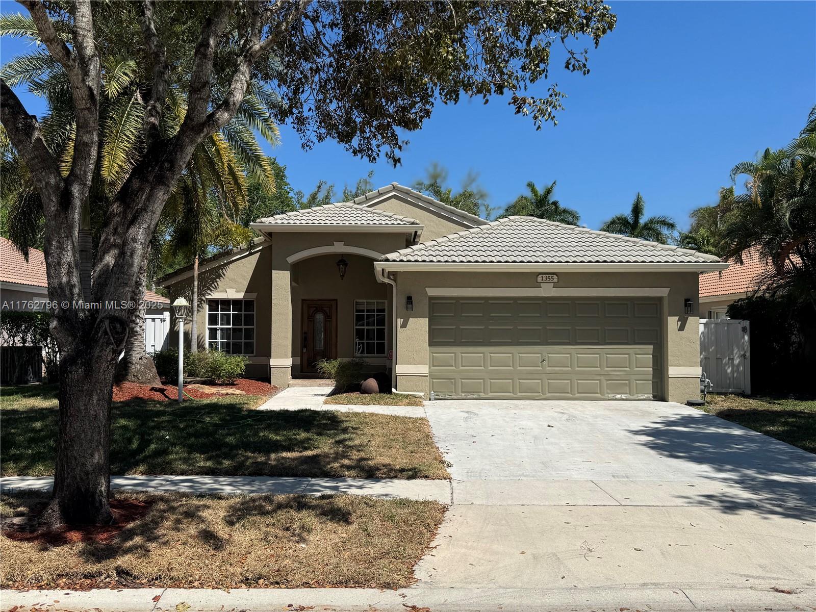 Rental Property at 1355 Nw 143 Ave, Pembroke Pines, Miami-Dade County, Florida - Bedrooms: 4 
Bathrooms: 2  - $4,700 MO.