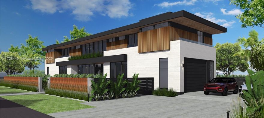 This grand 2-story residence, to be completed in August 2025, is situated on a corner lot. Enter through the grand foyer to an elegant living area, perfect for entertaining. Custom made wine cellar, open kitchen with top-of-the-line appliances, a large island, and a formal dining area. Adjacent is a cozy family room. Upstairs, a charming sitting area offers tranquility. The master suite features an outdoor sitting area, and a resort-style bathroom. Outside, enjoy a sparkling pool, lush greenery, a built-in grill, exterior lighting and designed cast iron fence. The home feature a 2-car garage, solar panel ready and much more, Close to the best schools in Miami.