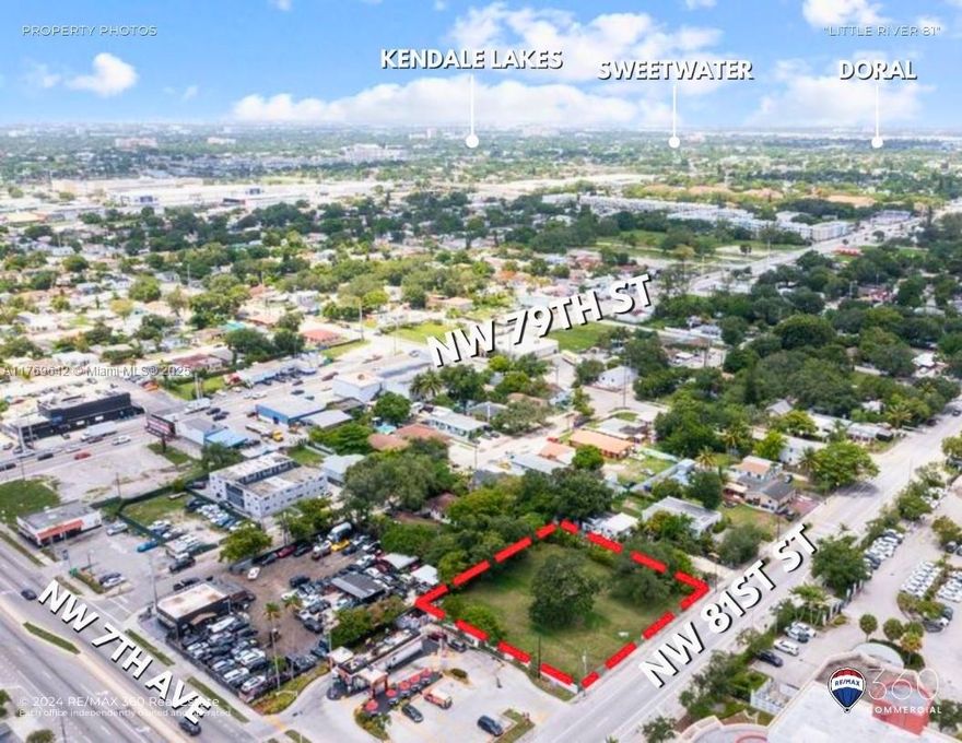 This offering consists of three contiguous lots on NW 81st Street, totaling approximately 0.50 acres or around 21,756 square feet. The lots abut NW 81st directly to their North border. This promoted the potential for ground-floor retail as a possible benefit to its residential vertical residential development. The lots benefit from favorable UC-MM 6164 - UC CENTER - MAIN STREET (MM) 12 MAX HT, which prompted the current owner to design a 40-unit, five-story residential project. However, more units are feasible with today's implementation of SB 102 The Live Local Act.