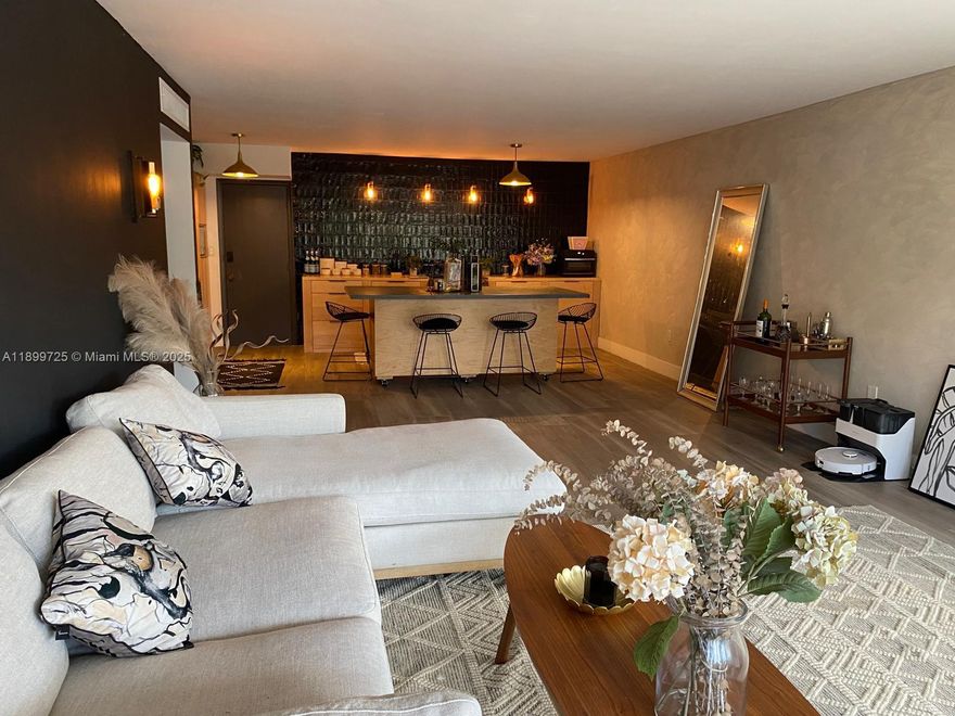 Beautifully renovated! Large 2 beds 2 baths. Steps from the beach. Corner Unit. L shape balcony. Building has, pool, barbecue, storage space and bike room. Currently rented month to month at 4,500 tenant willing to stay if buyer is investor.