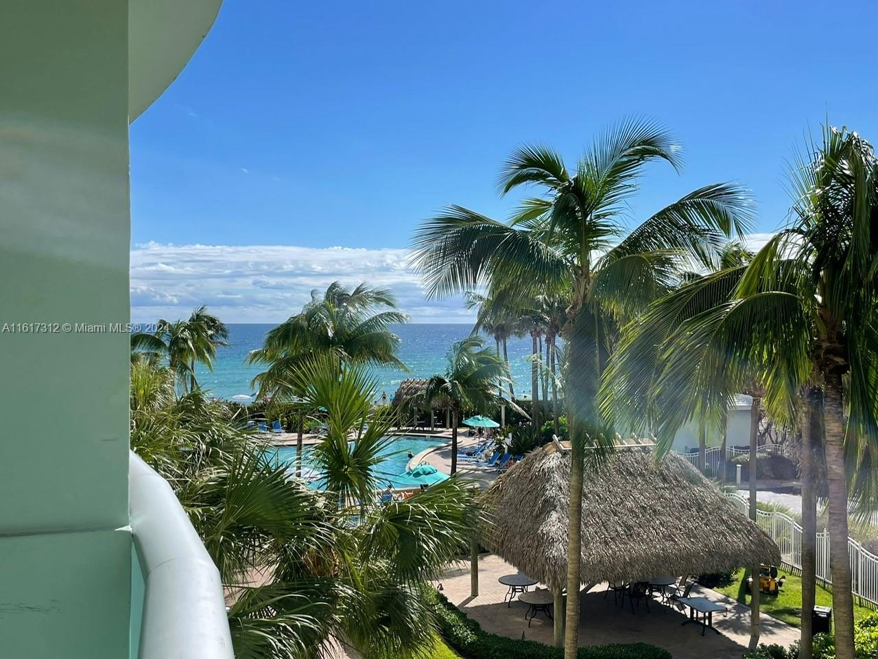 Ocean view 1 bed room apartment at the Beachfront building in Hollywood. Nicely Furnished unit on 3-rd floor with upgraded kitchen and stainless still appliances. Hurricane proof balcony windows and shutters. Large walking closet in the bedroom. Laundry machines located in the building on each floor. Maintenance includes water, WiFi & Cable TV, central A/C. Resort has Large heated swimming pool, professional gym, movie theater and mini market with restaurant. Beach service free to owners and Guests can pay $7 a day. Reception, Security and Valet services 24 hours. Publix Grocery Store across the road. Beach Service free to owners. Daily Rent allowed /no restrictions on rent. Owners have short term rental license. Takes 1 minute to register Guests online. Please call or text listng agent.