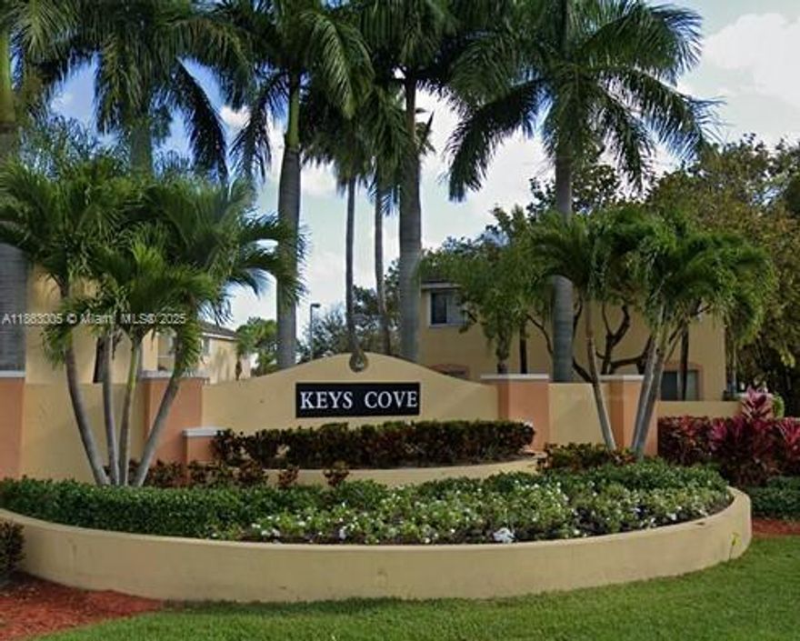 Discover your perfect retreat in the gated community of Keys Cove! This move-in-ready, 3-bed, 2-bath corner condo is on the first floor for ultimate convenience. The prime corner location offers enhanced privacy, abundant natural light, and a private patio perfect for relaxing. With two assigned parking spots and no stairs, it's ideal for all lifestyles. Enjoy resort-style amenities: a sparkling pool, clubhouse. Quick access to the Turnpike, Homestead Baptist Hospital, and shopping. A fantastic opportunity for owners and investors, with high rental demand due to its coveted ground-floor position. Don’t let this rare find slip away. Schedule your showing today! Don't miss this opportunity - Properties like this don't last long at Keys Cove!
