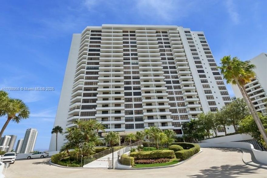 Experience breathtaking panoramic views from the large 2-bedroom, 2-bath 1280 SQFT, residence at The Olympus. This beautifully maintained Intracoastal community offers an array of resort-style amenities, including available dock leases, tennis and pickleball courts, a state-of-the-art fitness center, scenic walking paths, three heated pools, BBQ areas, a vehicle wash station, assigned covered parking, valet service, and front desk concierge. Enjoy serene Intracoastal, pool, and lush garden views from your private retreat.