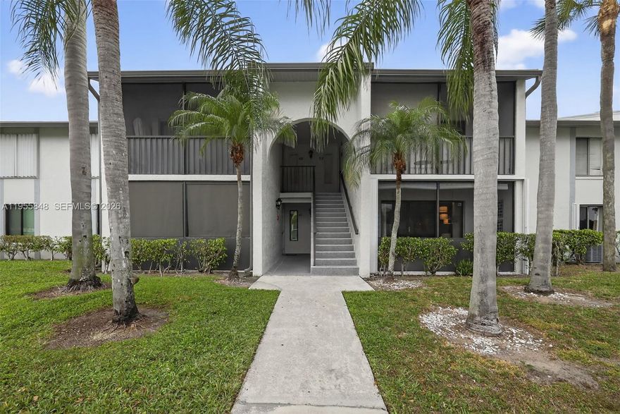 Welcome to this beautifully updated 2-bedroom, 2-bathroom ground-floor unit located in a gated, guarded community in the heart of West Palm Beach. Enjoy the convenience of resident entrances and exits on both Military Trail and Village Boulevard, making commuting a breeze.

This home features a newly remodeled open-concept kitchen with soft-close cabinetry and all newer stainless steel appliances, perfect for everyday living and entertaining. Major upgrades include a new roof (2025) and new hurricane shutters (2025), offering peace of mind for years to come. Furniture is negotiable.

Step outside and enjoy resort-style amenities, including a large swimming pool, tennis courts, and scenic walking paths around a lake, complete with picnic areas and grills. Your assigned parking space is directly in front of the porch—only about 20 feet from the front door, an unbeatable convenience.

Ideally located just 15 minutes from downtown West Palm Beach and only 18 minutes to the beach, this property offers the perfect blend of comfort, location, and lifestyle.