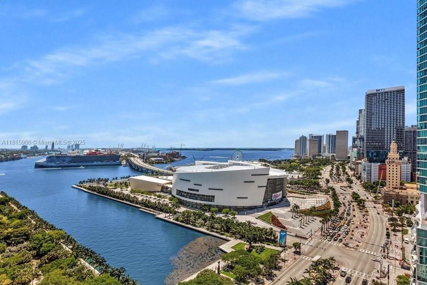 Luxury living in the heart of Downtown Miami at 900 Biscayne Bay. This elegantly fully furnished 3-bedroom, 3-bathroom residence offers a private elevator entrance and spans 1,450 LA SQ FT of light-filled living space. Originally designed as a 2-bedroom + Den, in which it has been thoughtfully enclosed to provide additional comfort and privacy, perfect for guests, a home office, or a growing family. Enjoy a sleek open-concept kitchen, a spacious balcony with Bay views, and floor-to-ceiling windows that bring lots of natural light. Indulge in 5-Star amenities: fitness center, full-service spa, two resort-style pools, sauna, massage rooms, and 24-hour concierge and valet service. Live steps from Miami’s cultural and entertainment epicenter with unmatched convenience and lifestyle.