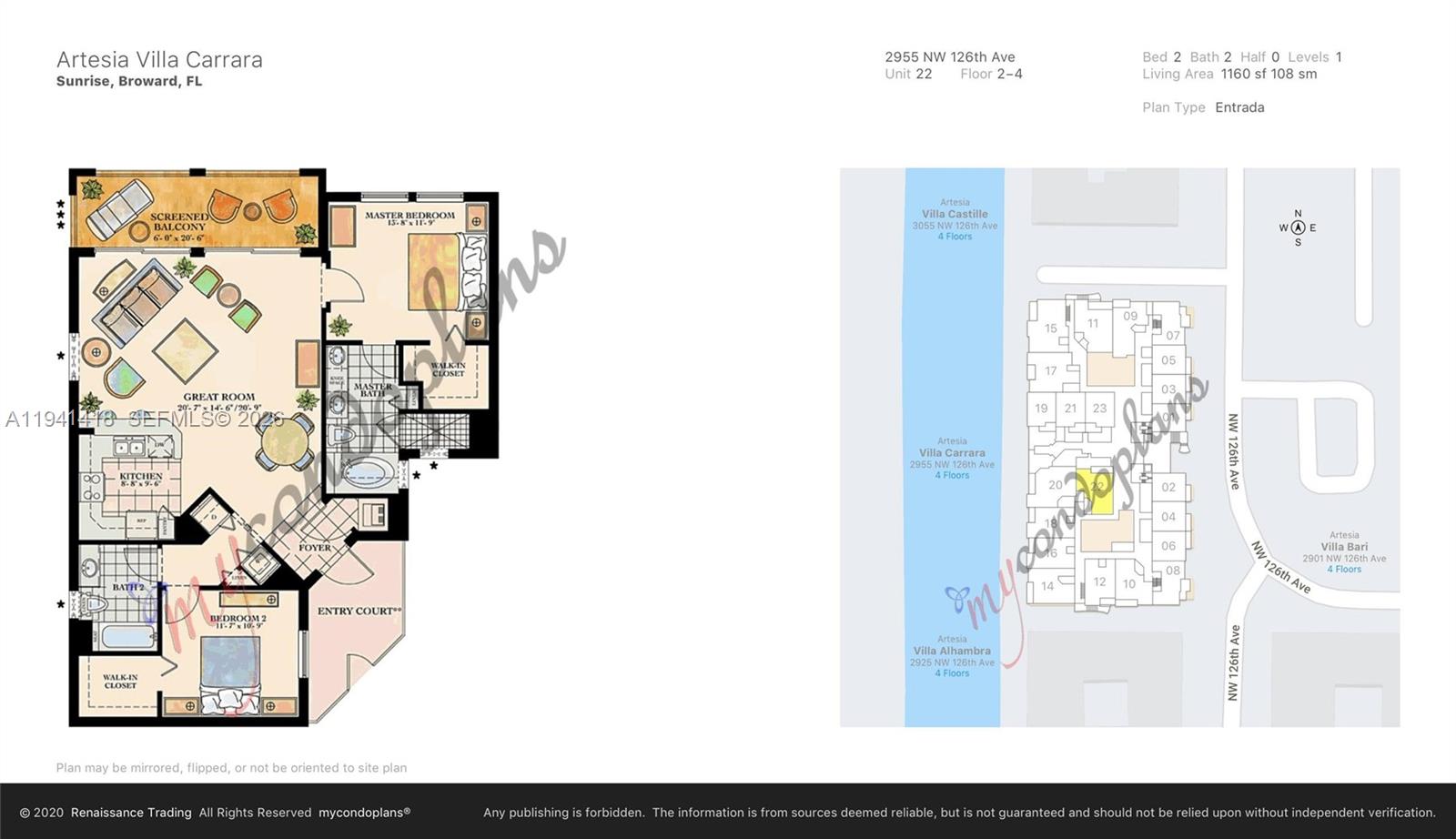 VILLA CARRARA CONDO - Residential Lease