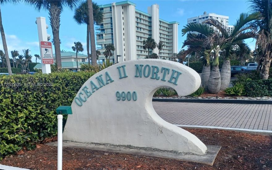 AVAILABLE APRIL TO DECEMBER. ENJOY THIS OCEANFRONT OASIS. MINIMUM 3 MONTH RENTAL. GREAT LOCATION, BUILDING WELL MAINTAINED, FURNITURE INCLUDED, WASHER & DRYER IN UNIT. TILE FLOORING. 2 POOLS, 1 HEATED, EXCERCISE, MEETING, & GAME ROOMS. CLOSE TO SHOPS AND MAJOR ROADWAYS.