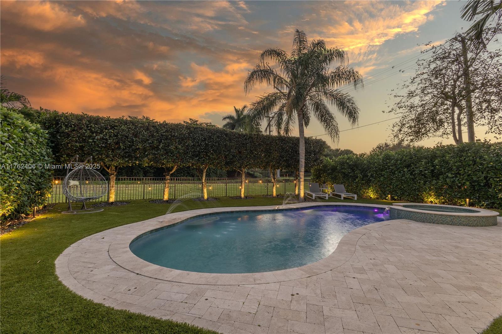 Stunning fully renovated 5-bed, 4-bath rental home (plus a 6th room as a kids’ playground) on a spacious 2-story corner lot at the end of a cul-de-sac—perfect for safe family play! Park 10+ vehicles for gatherings. Enjoy resort-style living with a private custom heated pool and tub. Luxurious amenities all over the community with security 24/7 the house also include an elegant office and private gym. Step outside to beautiful newly built parks, scenic pathways, top-notch restaurants, shops, a new county library, and more. Just minutes from the beach—experience the ultimate Florida lifestyle! not to mention the tennis courts and the kids water park. Easy to show