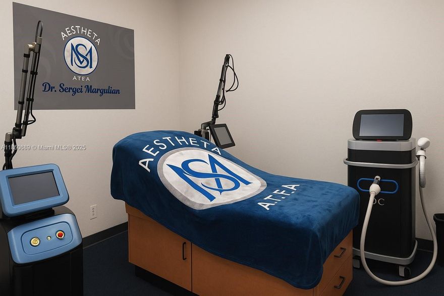 Turnkey medical spa for sale in a prime location in Davie, Broward County. This fully equipped facility features state-of-the-art technology, modern design, and a loyal client base. Offering advanced aesthetic treatments, laser services, and wellness therapies. Ideal for owner-operator or investor. Excellent visibility, ample parking, and strong growth potential. Don’t miss this rare opportunity to own a thriving business in a high-demand area!