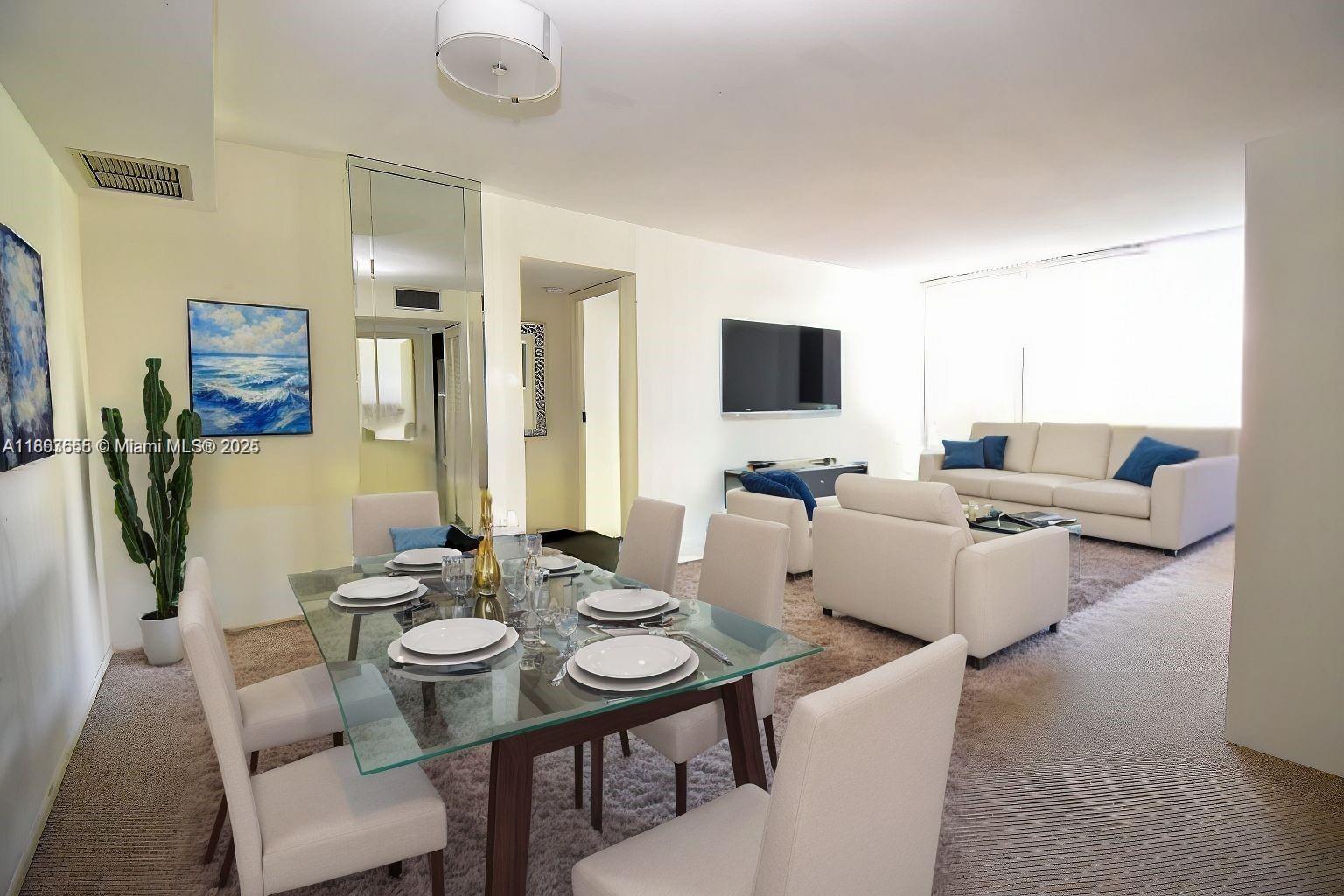 Beautiful 2 bedroom, 2 bathroom condo offering 940 sq ft of living space in the heart of Sunny Isles. Just one block from the pristine beaches, this well-maintained unit offers the perfect coastal lifestyle. Community amenities include a pool and fully equipped fitness center. One assigned parking spot included. Perfectly situated near dining, shopping, and entertainment. Easy access to beach, cafes, and local attractions. Incredible value for this prime beachside location. Schedule your viewing today!